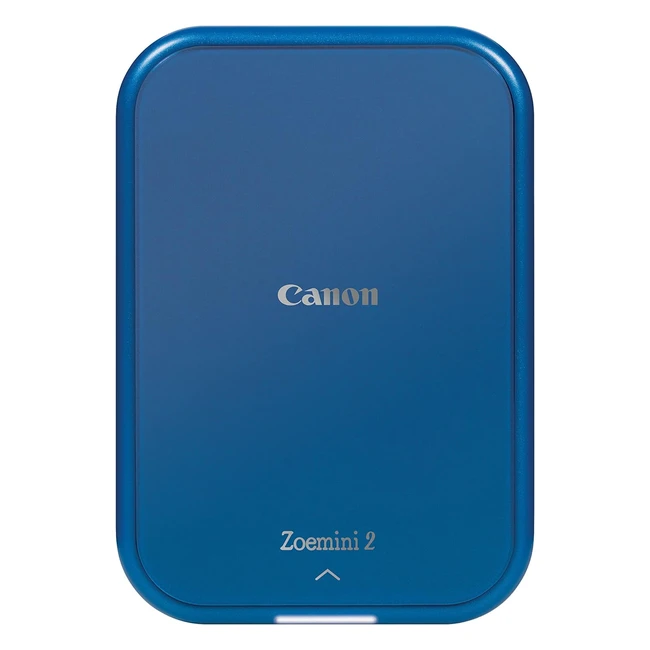Canon Zoemini 2 Mini Photo Printer | 10x Zinc Paper | Wireless | Smartphone | USB C | Bluetooth | Navy Blue