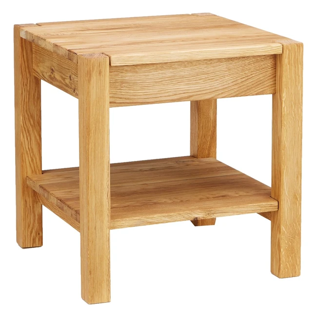 Table d'appoint en bois massif chêne huilé - Haku L 43 x P 43 x H 45 cm