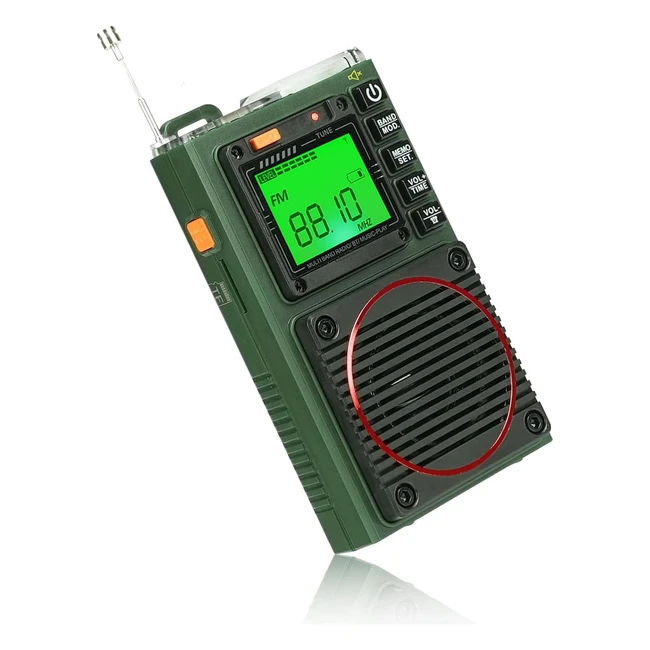 Retekess TR111 Radio Portable Multibande FM VHF AM SW WB Alarme SOS Stro Applica