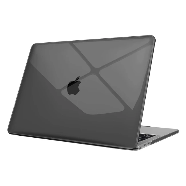 Coque MacBook Pro 13 2022 M2 M1 A2338 A2289 A2251 A2159 A1989 A1706 A1708 - Tui rigide en plastique gris cristallin