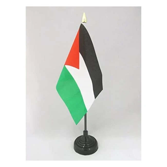 Tischflagge Palästina 15 x 10 cm Goldene Splitter Palästinensische Tischflagge 10 x 15 cm