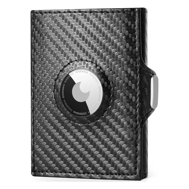 dodensha Airtag Wallet Slim Card Holder RFID Blocking Genuine Leather Men Wallet with Gift Box