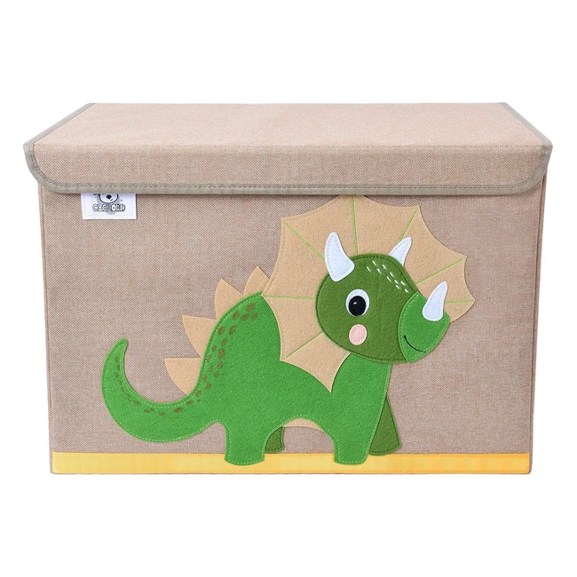 Clcrobd Kids Large Toy Chest Triceratops - Foldable Collapsible Fabric Animal S