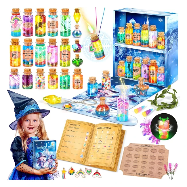 Kit Potion Magique Enfant Fabulous DIY 20 Bouteilles Congélation Cadeau Fille 6-12 Ans