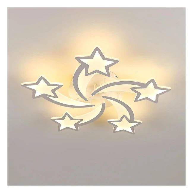 Plafoniera LED Soffitto 60W 6700lm Moderna Stelle 3000K Bianco Calda Dia 65cm