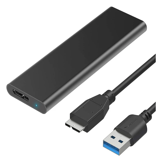 Sabrent M.2 SSD Enclosure to USB 3.2 Adapter NGFF Premium Aluminum - Fast Data Transfer
