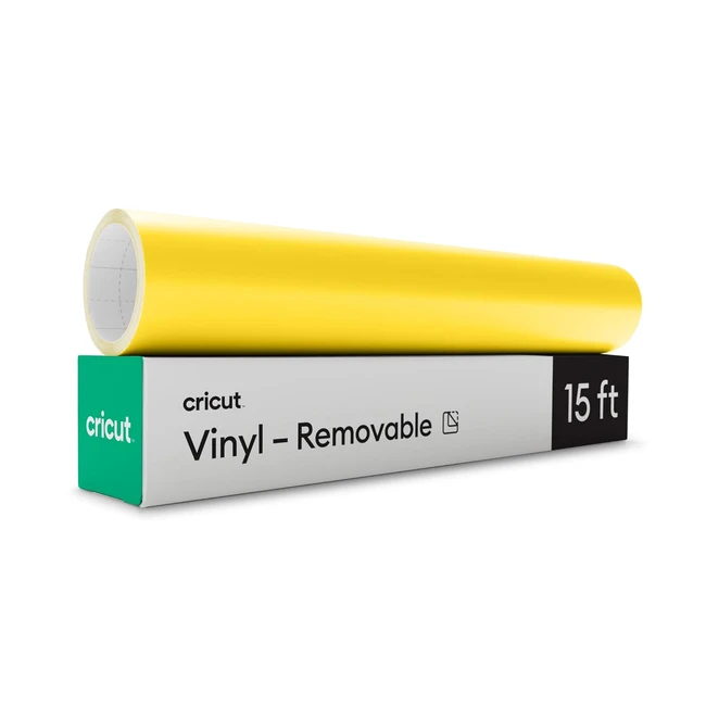 Cricut Vinyl Removable 15 ft | Easy Weed & Apply | Ideal for Decals & Labels