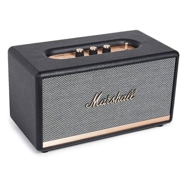 Marshall Stanmore II Bluetooth Lautsprecher Schwarz EU - kabellose Verbindung, legendäres Design, optimierter Sound
