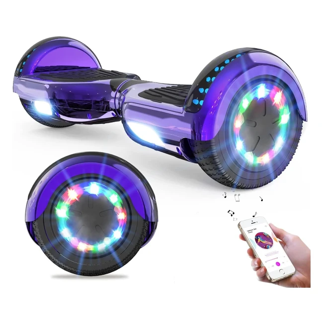 Hoverboards Geekme 65 Dual Motors Equilibrio Automtico LED Bluetooth Modelo