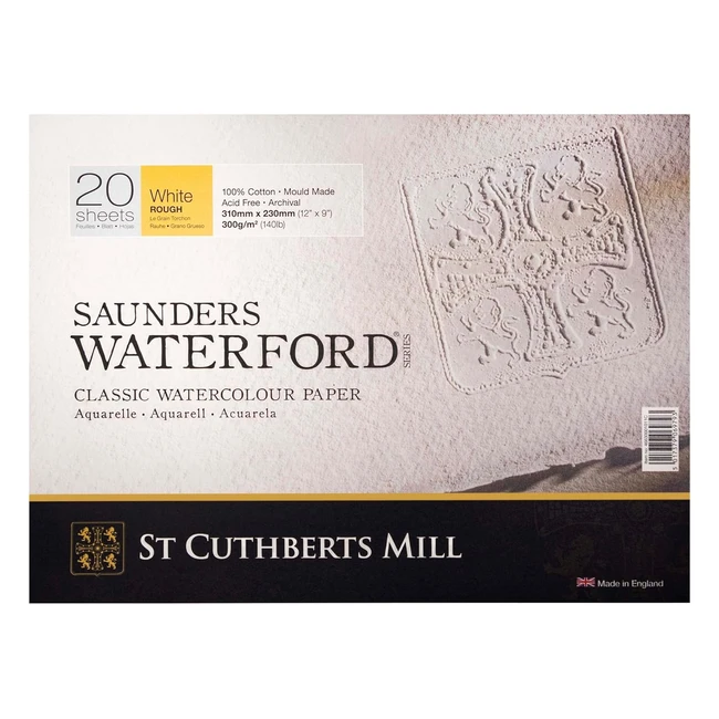 Saunders Waterford Aquarellpapier T46630001011C wei 23 x 31 cm - 100 Baumwoll