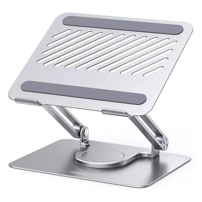 UGREEN Laptop Stand 360 Rotating Base Height Adjustable Holder for Desk - Compat