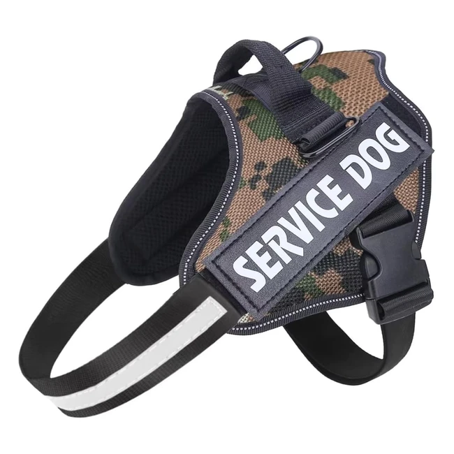 Belababy Soft No Pull Dog Harness XL - Service Dog Vest with Safety Buckle - Ref