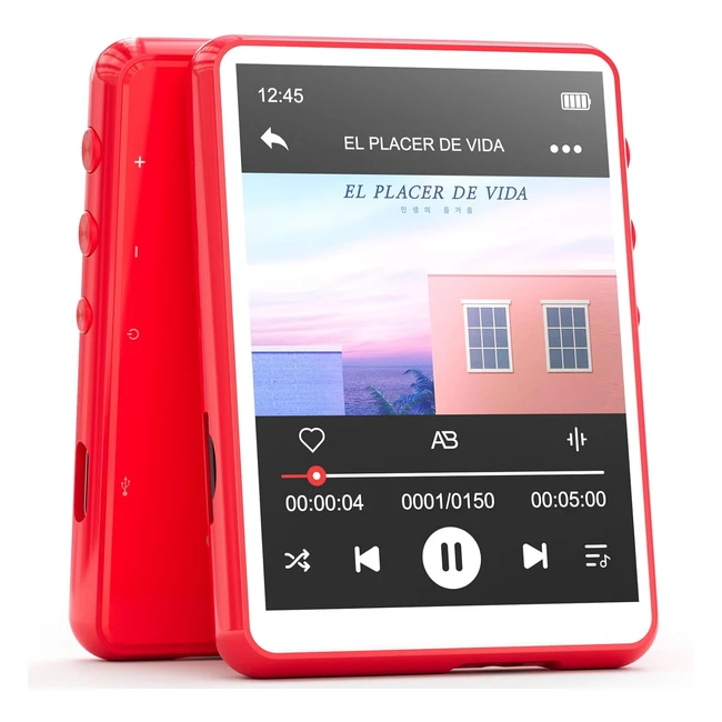 Lettore MP3 Bluetooth Mechen 64GB - Schermo Tattile Portatile - Radio FM - Regis