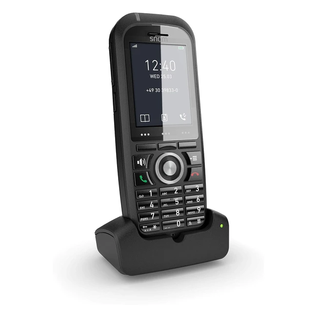 Combiné robuste SNOM M70 IP DECT UE/USA VoIP SIP Bluetooth HD - Alarme, vibrations, extérieur - Noir 00004423
