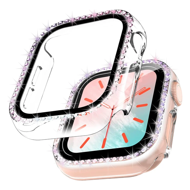 Coques Apple Watch Series 987 45mm - Luxe Bling Diamond - Femme
