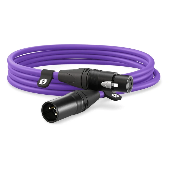 Câble XLR Premium 3m Violet RDE XLR3 - Qualité Professionnelle