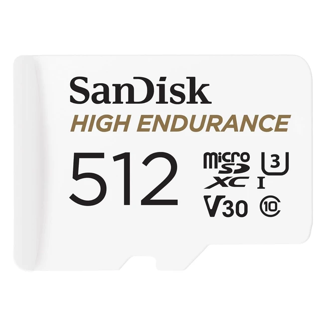 Sandisk High Endurance Tarjeta MicroSD 512GB Class 10 U3 y V30