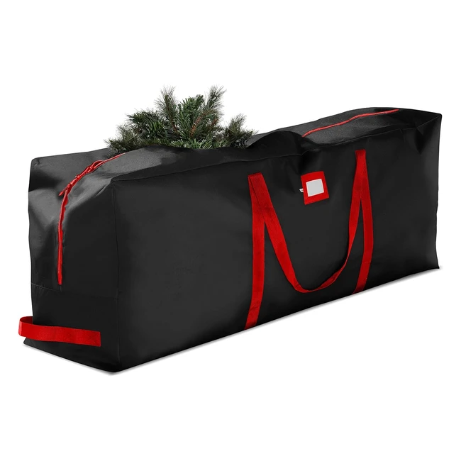 Premium Jumbo Christmas Tree Storage Bag - Fits up to 9 ft Tall - Durable Handles - Dual Zipper - Tear Proof 600D Oxford - 5 Year Warranty