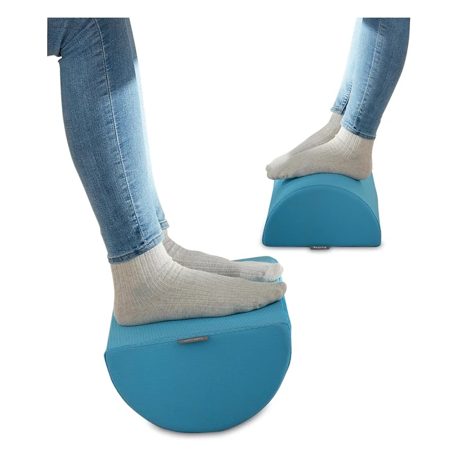 Repose-pieds Ergonomique Leitz Ajustable - Confort Dos et Épaules - Ergo Cosy Bleu 53710061