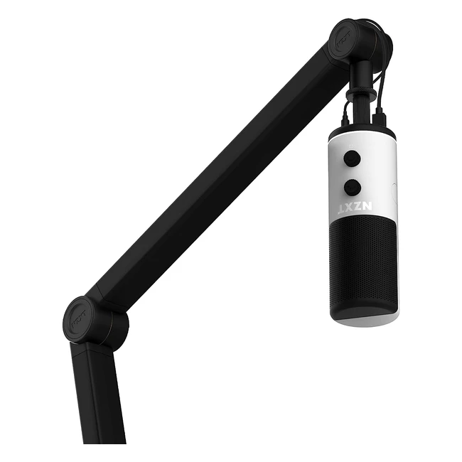Perche de Micro NZXT Boom Arm APBOOMAB1 pour Streaming - Stockage Câbles USB et XLR - Silencieux - Noir
