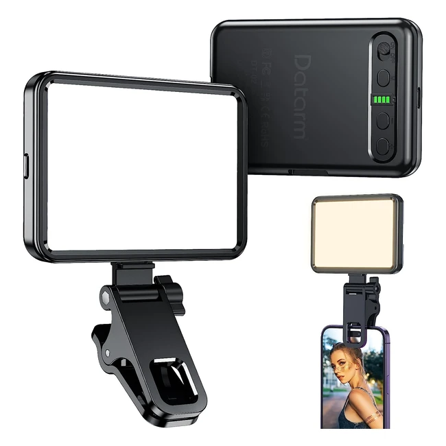Portable LED Selfie Light 3000mAh  Soft  Rechargeable  3 Color Modes  10 Bri