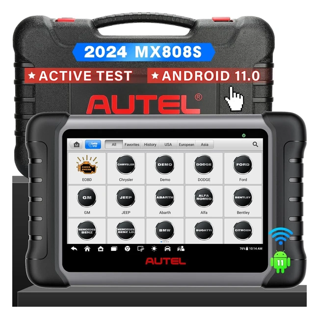 Autel MaxiCheck MX808S Android 11 2024 EU Ver - Nuevo Modelo MX808 - Escaneo Completo 28 Servicios - OE ABS/SRS/EPB/BMS
