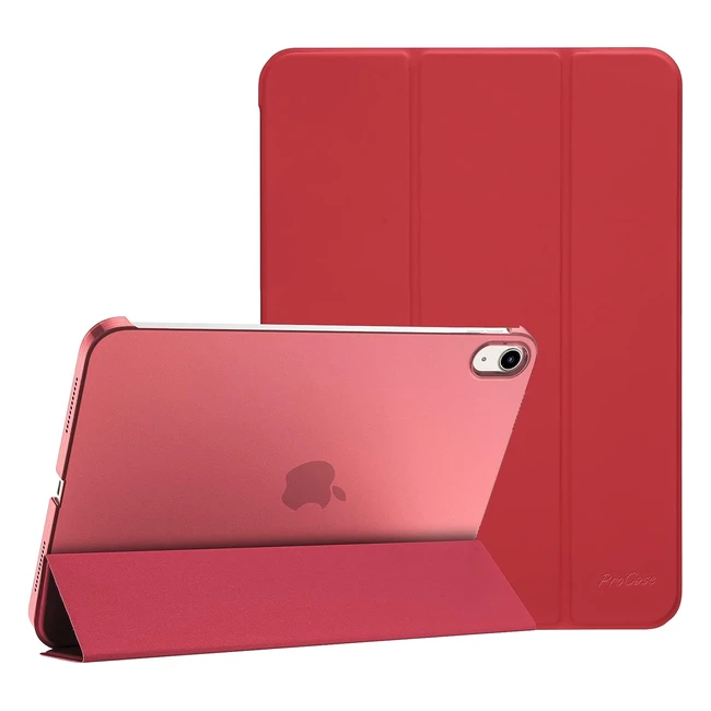 Coque iPad 10ème Génération 10.9 pouces A2696 A2757 A2777 - Protection Rouge