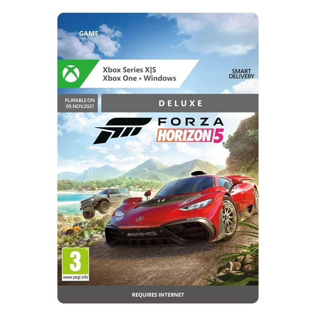 Forza Horizon 5 Deluxe - Xbox Win 10 PC - Code Jeu à Télécharger - Course, Exploration, Pass Voiture