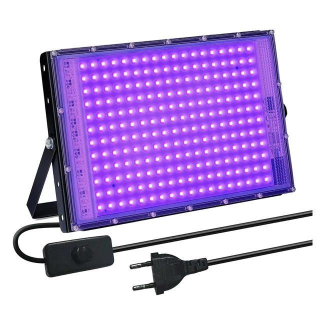 Bosytro Luz Negra LED UV 150W IP66 - Ideal para Fiesta Glow y Decoracin de Hal
