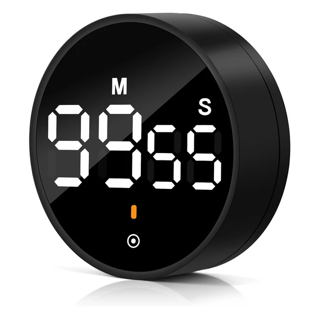 Nakiyo Kitchen Timer Stopwatch Digital Timer Magnetic Visual Timer - 5s to 99m 5