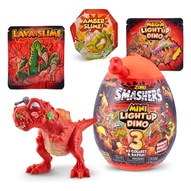 Mini Dino T-Rex Light-Up - Smashers Series 4 - Ref 12345 - Collectible Toy