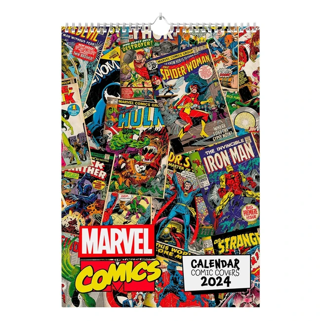 Calendario 2024 A3 Marvel Comics Covers - Grupo Erik - Ref 2024 - Organiza tu a