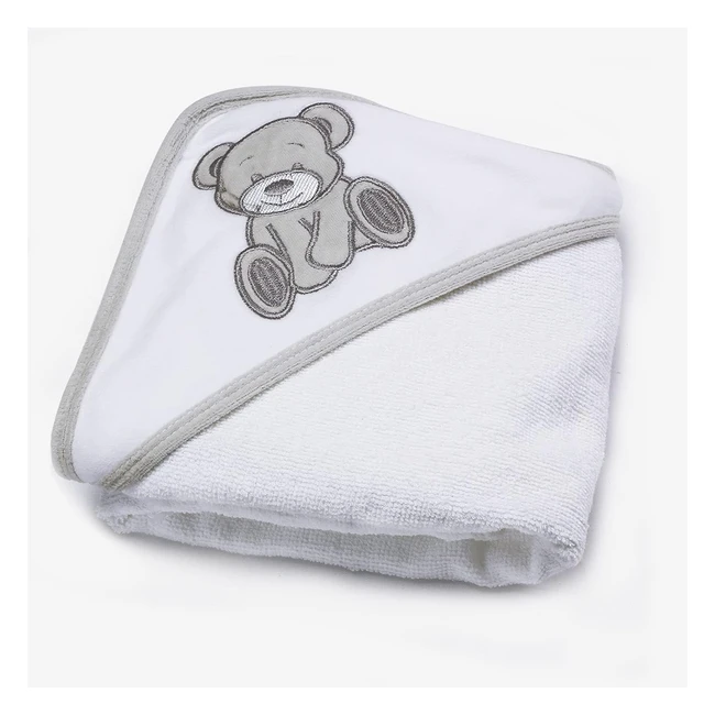 Asciugamano da bagno per neonati con cappuccio Trois Kilos Sept - Morbido vellut