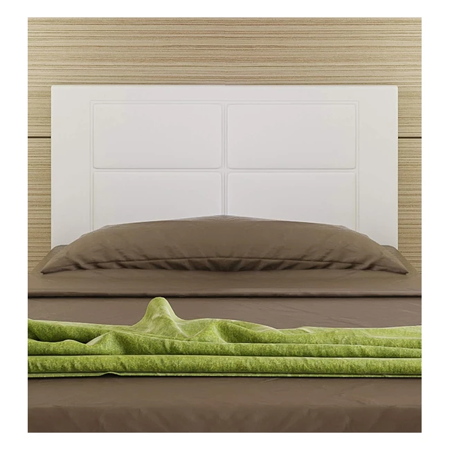 Cabecero tapizado Hogar24 105 cm blanco para cama 90/105 cm - 3 cm de grosor