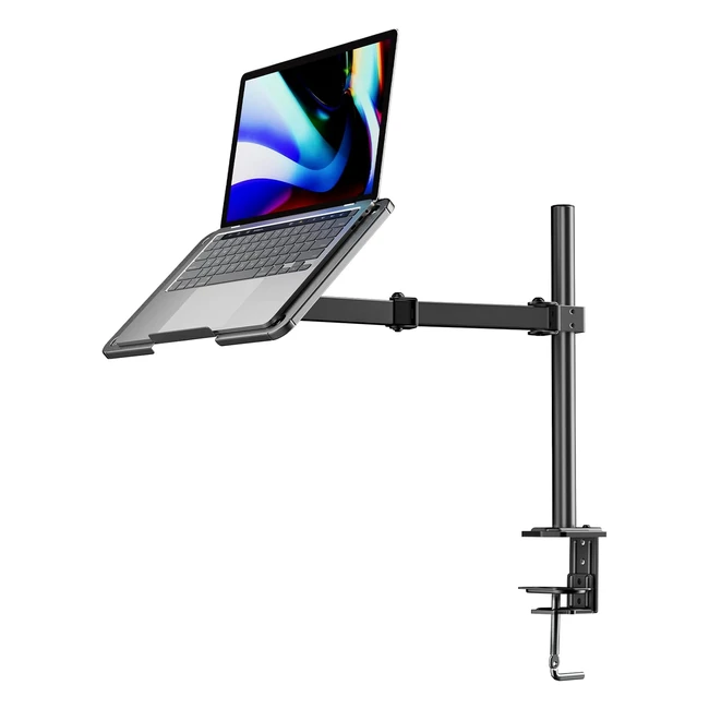 Supporto monitor Huanuo con braccio per laptop, adatto a schermi da 13-27 pollici, supporto ergonomico per laptop