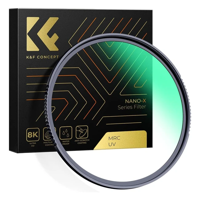 Filtro UV KF Concept NanoX 55mm MC UV Slim HD con Nano Revestimiento 28 Capas
