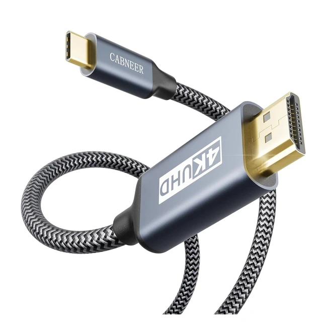 Cble USB C vers HDMI 4K 15m - Cabneer Thunderbolt 34 - Plug and Play