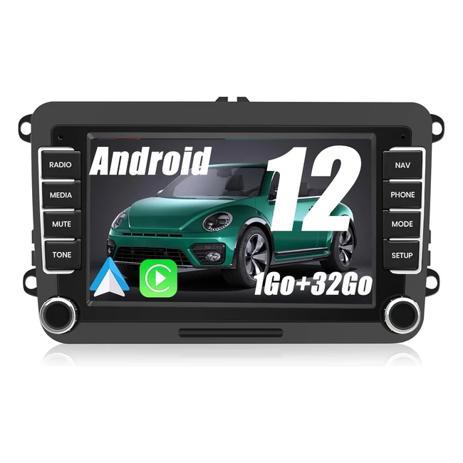 Autoradio Android Golf 5 6 VW Passat Polo Seat Skoda 7 HD Bluetooth Carplay Android Auto