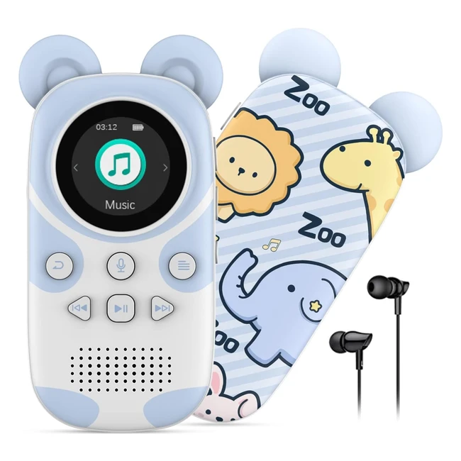Ruizu Lettore MP3 per Bambini Bluetooth 50 16 GB X31 - Altoparlante Cuffie Radio FM