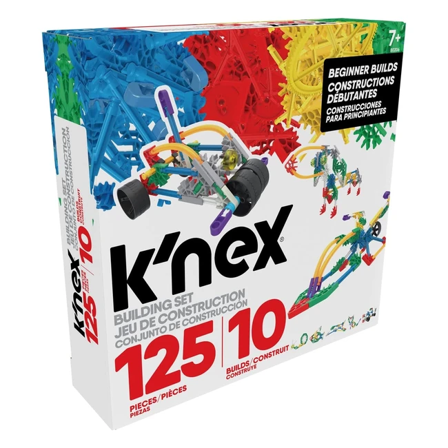 Kit de construction pour enfants Knex 80206 - 125 pices - 10 modles 3D - Jou