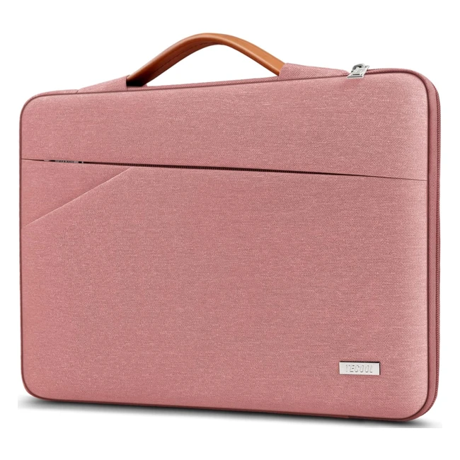 Tecool 14 Inch Laptop Sleeve Case for Lenovo ThinkPad Ideapad HP Dell Acer Chromebook Notebook Sleeve 153 MacBook Air 15 M2 M3 - Pink