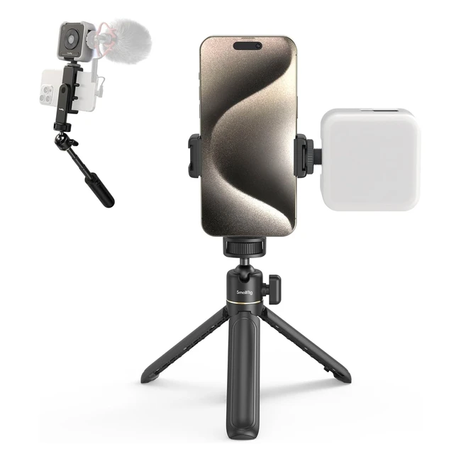Kit Vlogging pour iPhone SmallRig VK30 - Tripod Phone Mount Lumire LED - Id