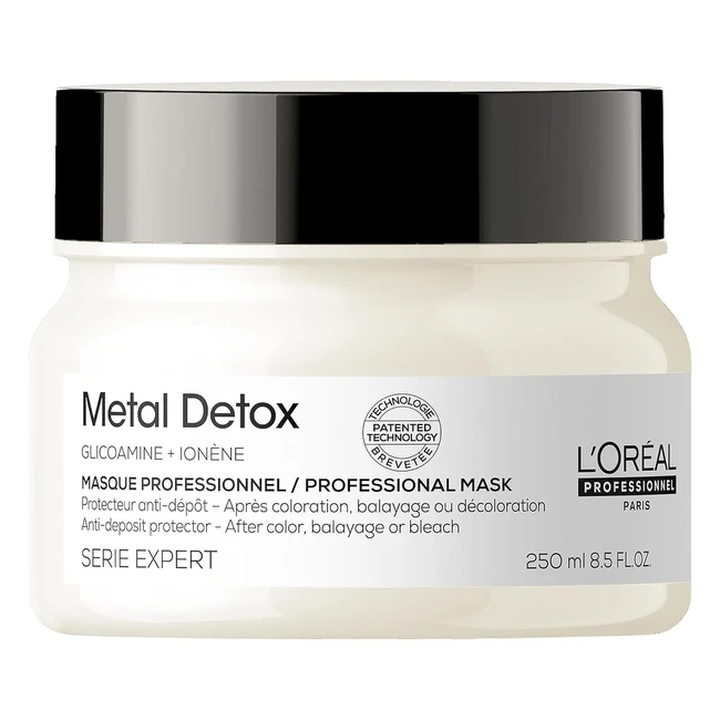 L'Oreal Metal Detox Hair Mask - Smooth, Strong, Shiny Hair - Serie Expert 250ml