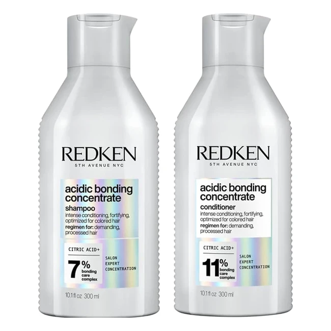 Redken Acidic Bonding Concentrate Shampoo  Conditioner Set 300ml - Sulphate Fre