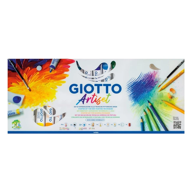 Set de Iniciación Giotto Artiset - Estuche Reciclable - 65 Piezas