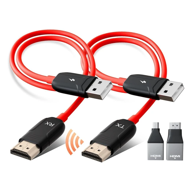 Kit Extension HDMI Sans Fil 98ft 30m Plug and Play - Transmetteur et Rcepteur 