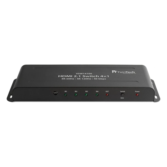 Conmutador HDMI 4K 120Hz 8K 4x1 Feintech VSW14100 - Xbox PS5 TV Monitor HDR VRR
