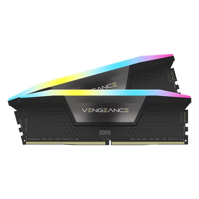 Corsair Vengeance RGB DDR5 32GB 2x16GB 6000MHz C30 Optimizada para AMD - Memoria
