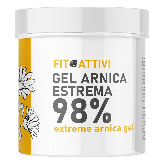 Gel Arnica 550 ml per Cavalli - Arnica Estrema 98 - Pomata con Vitamina E Menta