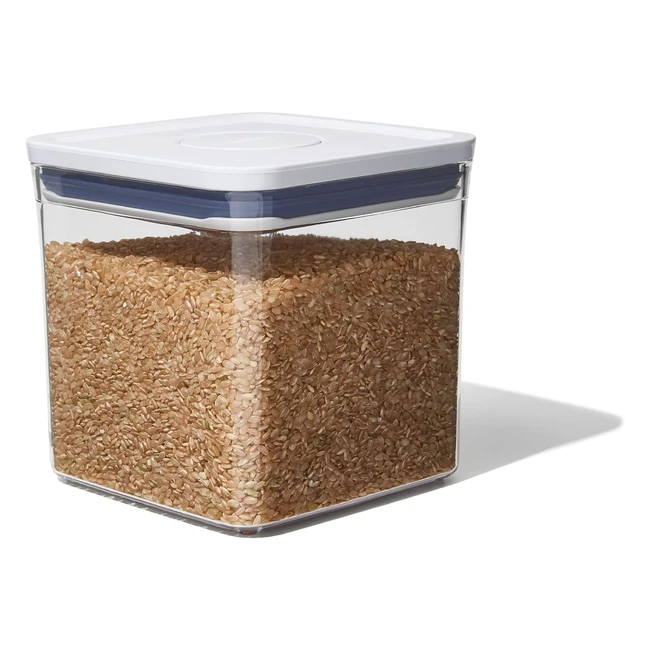 OXO Good Grips Pop Container Big Square Short 26L White - Airtight Space-Efficient Design